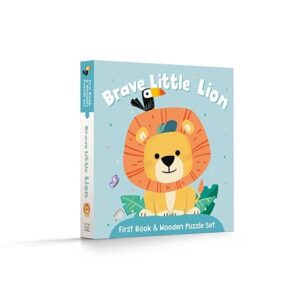 brave little lion' first book & puzzle