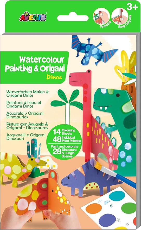 אוריגמי וצביעה דינוזאורים