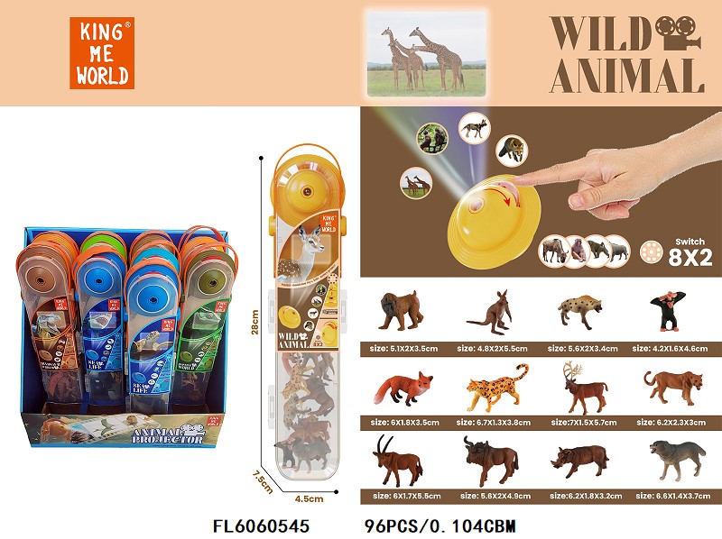 12 חיות משחק ומקרן